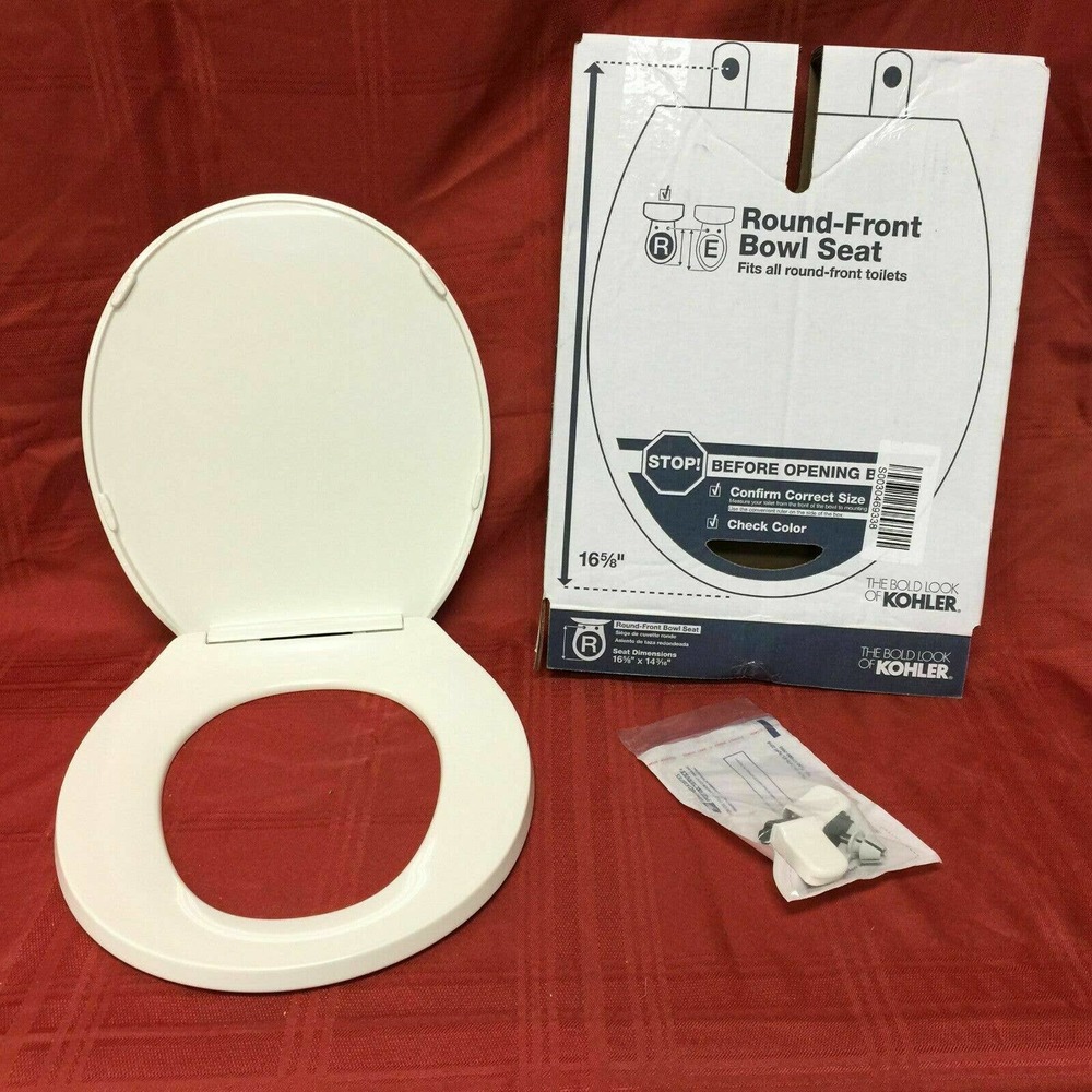 TS-62 Kohler Toilet Seat White 16 5/8" x 14 3/16"